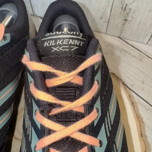 Saucony Womens Sz 10 Kilkenny XC7 Spiked Cross Country Running Shoes Black/Pink - Picture 4 of 8